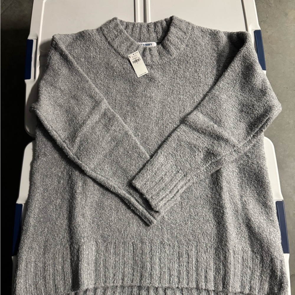Old Navy Heather Gray Knit Sweater